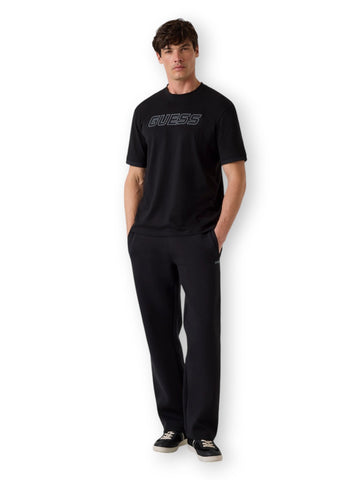 Guess Athleisure Gustave Cn Ss T-Shirt - T-Shirt Uomo - Nero