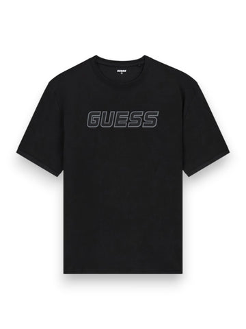 Guess Athleisure Gustave Cn Ss T-Shirt - T-Shirt Uomo - Nero