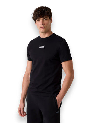 Guess Athleisure Ambrogio Cn Ss T-Shirt - T-Shirt Uomo - Nero