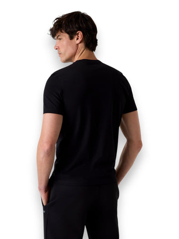 Guess Athleisure Ambrogio Cn Ss T-Shirt - T-Shirt Uomo - Nero