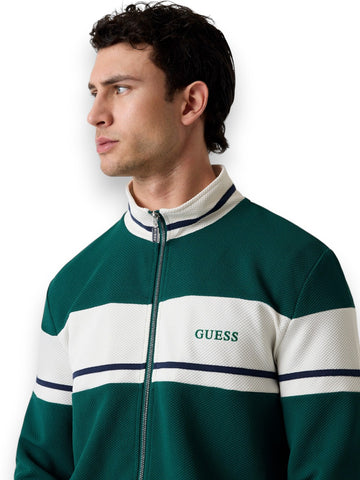 Guess Athleisure Spiros Full Zip Sweatshirt - Felpe Uomo - Verde