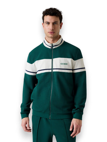 Guess Athleisure Spiros Full Zip Sweatshirt - Felpe Uomo - Verde