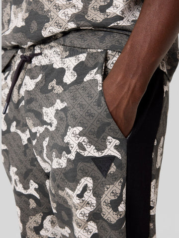 Guess Athleisure Chayton Straight Leg Pant - Pantaloni Uomo - Camouflage