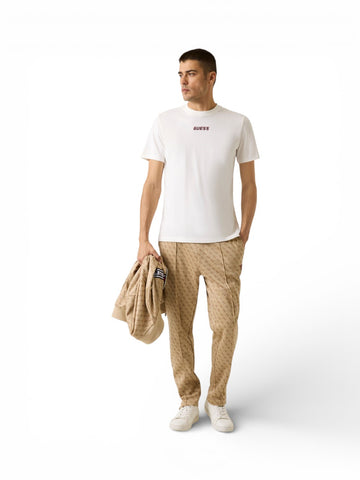 Guess Athleisure Cochise Cn Ss T-Shirt - T-Shirt Uomo - Bianco