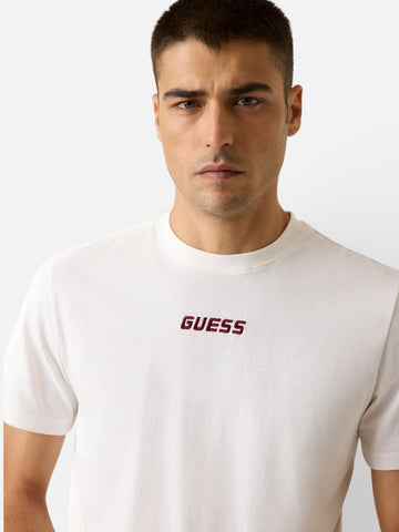 Guess Athleisure Cochise Cn Ss T-Shirt - T-Shirt Uomo - Bianco