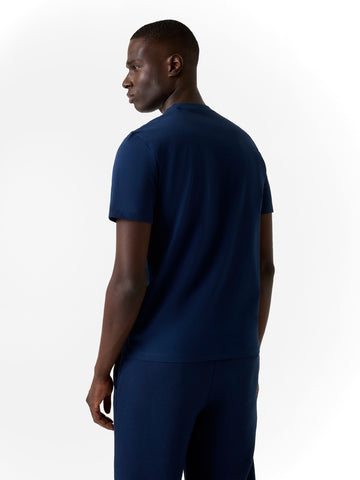 Guess Marzio Cn Ss T-shirt - T-Shirt Uomo - Silk Blue