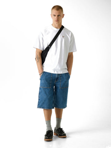 Guess Jeans Gj Ss Cn Os Mini Triangle Tee - T-Shirt Uomo - Bianco
