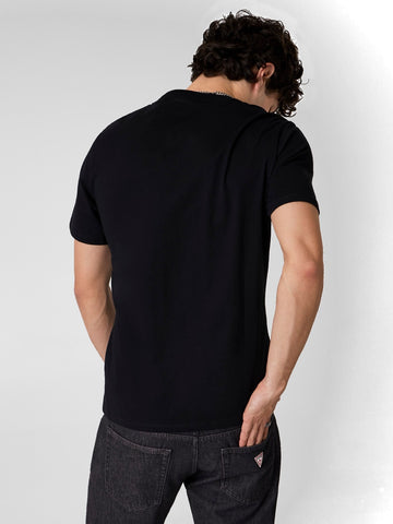 Guess Jeans Gj Ss Cn Slim Logo Embro Tee - T-Shirt Uomo - Nero