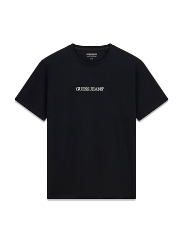 Guess Jeans Gj Ss Cn Slim Logo Embro Tee - T-Shirt Uomo - Nero