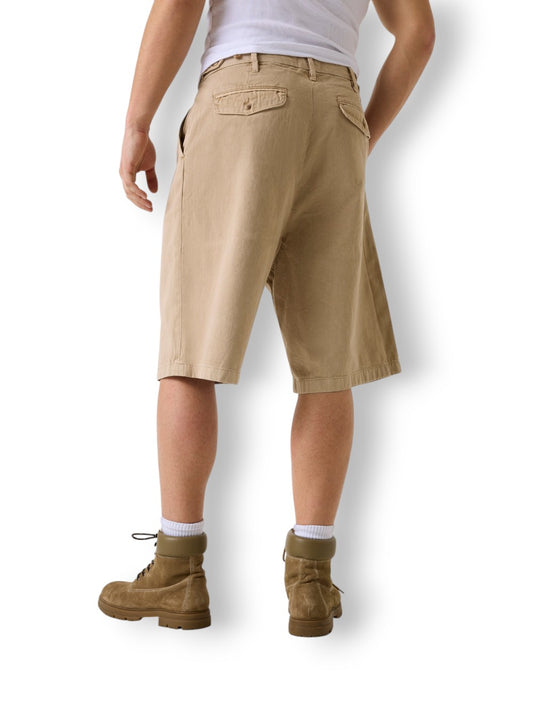 Guess Jeans Gj Baggy Pleated Short - Pantaloni Uomo - Sabbia