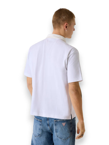 Guess Jeans Gj Ss Os Polo - T-Shirt Uomo - Bianco