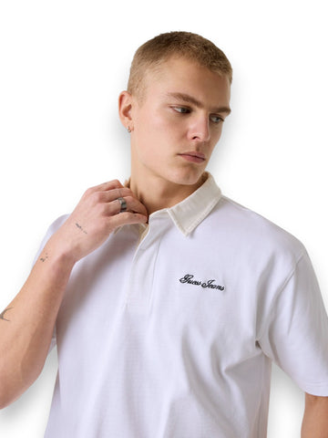 Guess Jeans Gj Ss Os Polo - T-Shirt Uomo - Bianco