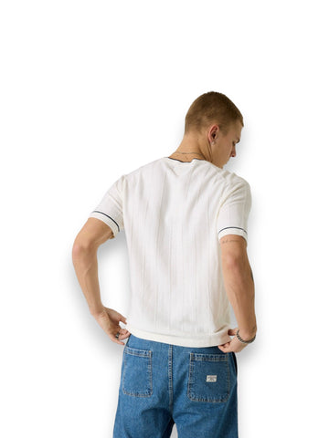 Guess Jeans Gj Ss Cn Stitched Swtr - Maglieria Uomo - Bianco