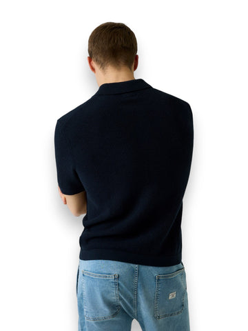 Guess Jeans Gj Ss Buttoned Polo Swtr - Maglieria Uomo - Blu