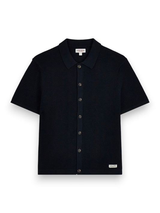 Guess Jeans Gj Ss Buttoned Polo Swtr - Maglieria Uomo - Blu