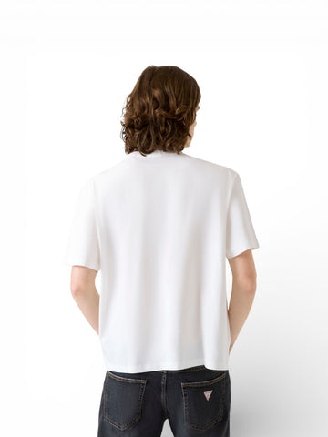 Guess Jeans Gj Ss Os Baker Logo Tee - T-Shirt Uomo - Panna