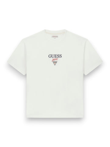 Guess Jeans Gj Ss Os Baker Logo Tee - T-Shirt Uomo - Panna