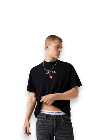 Guess Jeans Gj Ss Os Baker Logo Tee - T-Shirt Uomo - Nero