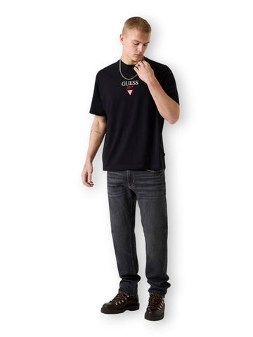 Guess Jeans Gj Ss Os Baker Logo Tee - T-Shirt Uomo - Nero