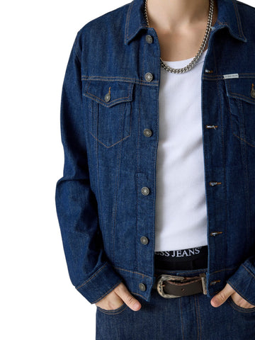 Guess Jeans Gj Mens Slim Trucker Jacket - Capospalla Uomo - Jeans