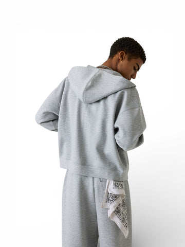 Guess Jeans Gj Scuba Full Zip Hoodie - Felpe Uomo - Grigio