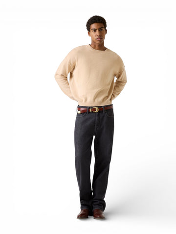 Guess Jeans Gj Ls Cn Label Swtr - Maglieria Uomo - Beige