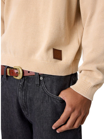 Guess Jeans Gj Ls Cn Label Swtr - Maglieria Uomo - Beige