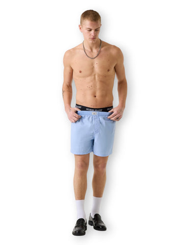 Guess Jeans Gj Boxer Short - Intimo Uomo - Celeste