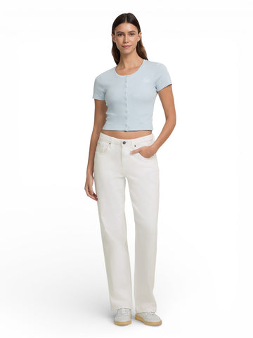 Guess Jeans Gj Boyfriend - Pantaloni Donna - Bianco