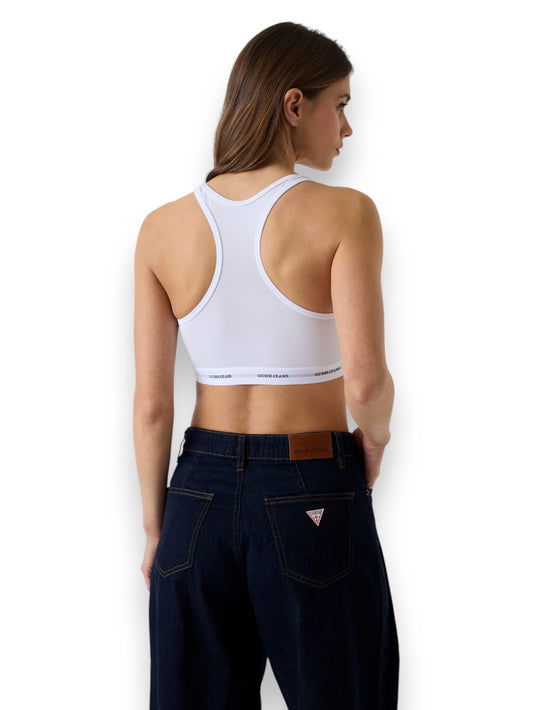 Guess Jeans Gj Padded Bralette - Intimo Donna - Bianco