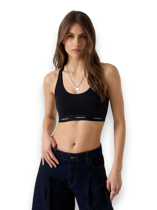 Guess Jeans Gj Padded Bralette - Intimo Donna - Nero