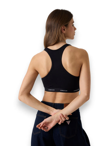 Guess Jeans Gj Padded Bralette - Intimo Donna - Nero