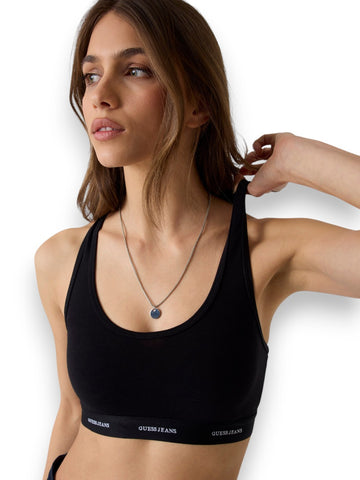 Guess Jeans Gj Padded Bralette - Intimo Donna - Nero