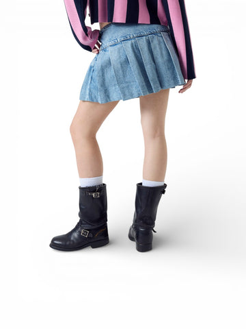 Guess Jeans Gj Pleated Skirt - Gonna Donna - Gj Vintage Mid