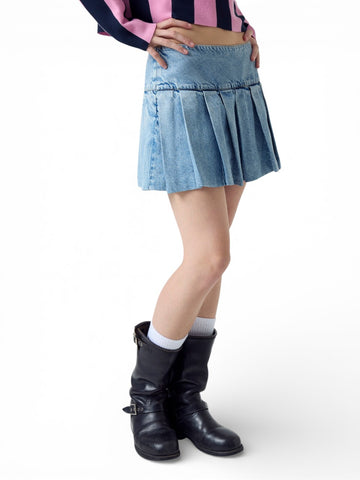Guess Jeans Gj Pleated Skirt - Gonna Donna - Gj Vintage Mid