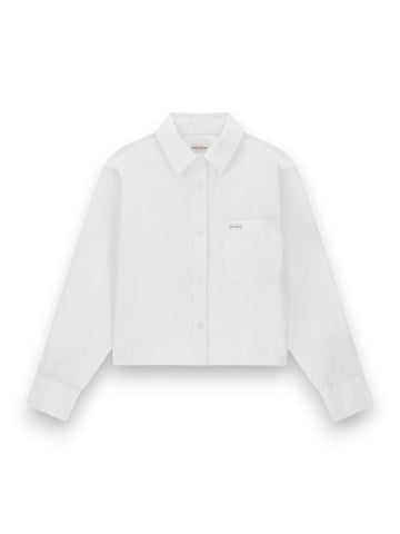 Guess Jeans Gj Cropped Long Sleeve Shirt - Camicie Donna - Bianco