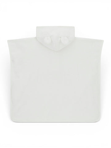 Guess Kids Baby Poncho Towel - Accessori Mare Bambino - Bianco
