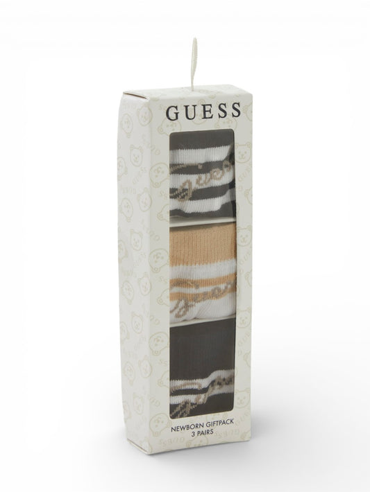 Guess Kids Set 3Pcs Socks Pair - Completo Bambino - Multicolore