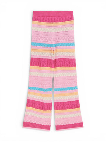 Guess Kids Cotton Crochet Palazzo Pant - Pantaloni Bambina - Multicolore