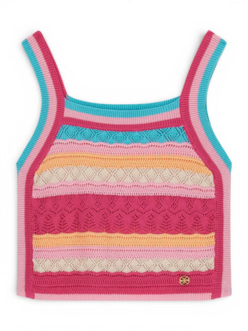 Guess Kids Sl Crochet Top - T-Shirt Bambina - Multicolore