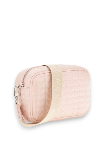 Guess Kids Heart Quilt Camera Bag - Borsa Bambina - Rosa