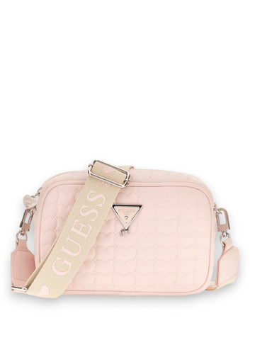Guess Kids Heart Quilt Camera Bag - Borsa Bambina - Rosa