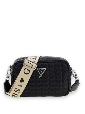 Guess Kids Heart Quilt Camera Bag - Borsa Bambina - Nero