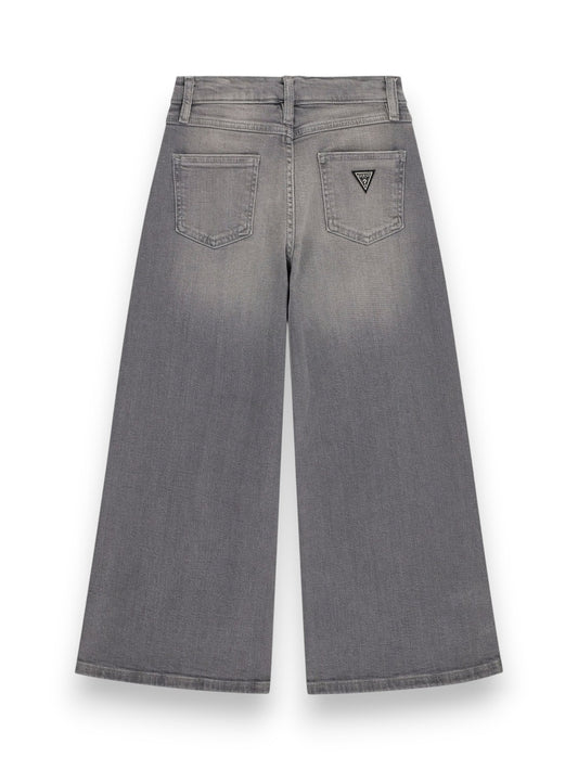Guess Kids Palazzo Grey Str Denim Pants - Jeans Bambina - Grigio