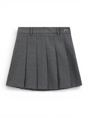 Guess Kids Pinstripe Midi Skirt Ceremony - Gonne Bambina - Grigio