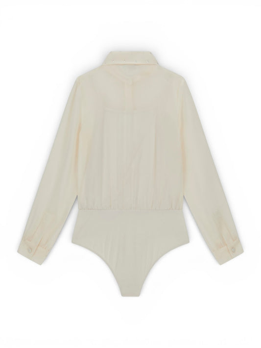 Guess Kids Chiffon Ls Shirt Ceremony - Camicie Bambina - Panna