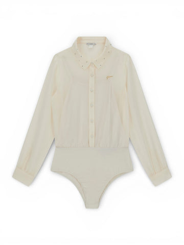 Guess Kids Chiffon Ls Shirt Ceremony - Camicie Bambina - Panna
