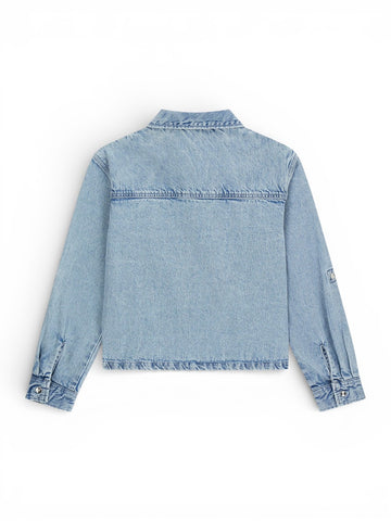 Guess Kids Denim Adj. Ls Shirt - Camicie Bambina - Denim
