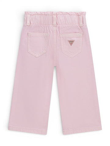 Guess Kids Palazzo Culotte Tencel Bull De - Pantaloni Bambina - Rosa