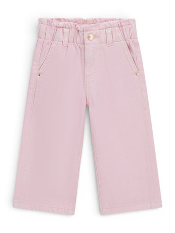 Guess Kids Palazzo Culotte Tencel Bull De - Pantaloni Bambina - Rosa